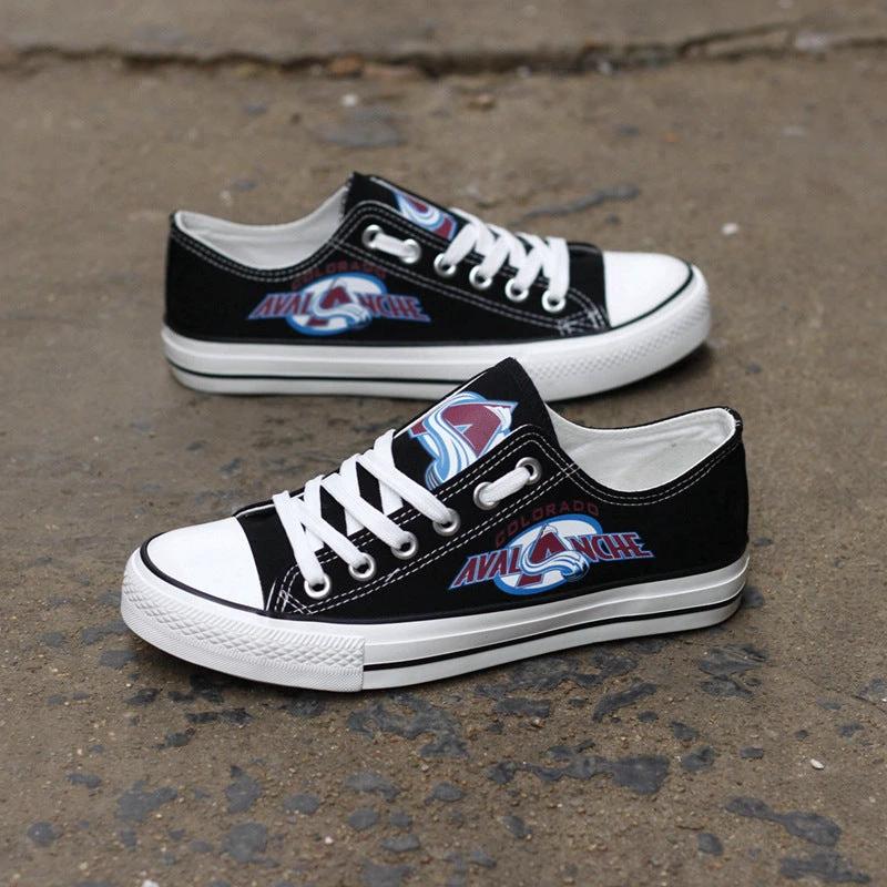 Colorado Avalanche Low Top Canvas Sport Sneakers Shoes For Men Women Fans by Crocs