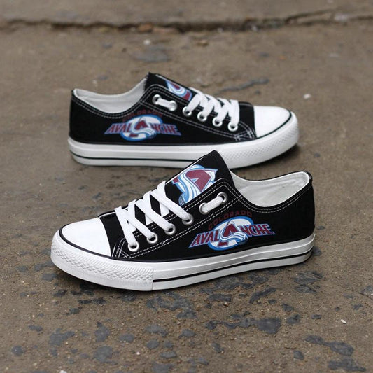 Colorado Avalanche Low Top Canvas Sport Sneakers Shoes For Men Women Fans by Crocs