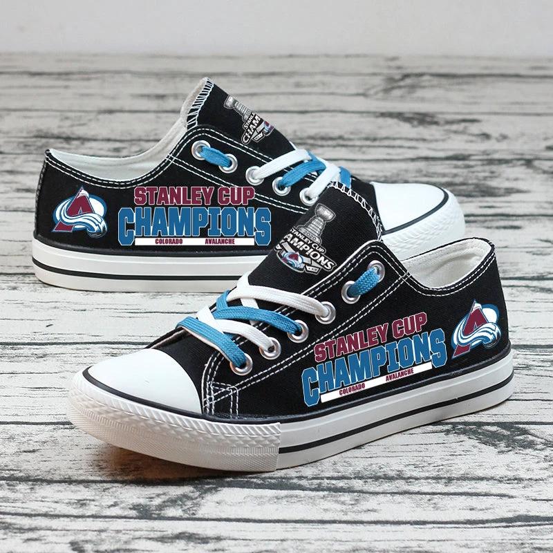 Colorado Avalanche Low Top Canvas Sport Sneakers Shoes For Men Women Fans by Crocs