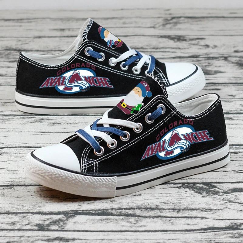 Colorado Avalanche Low Top Canvas Sport Sneakers Shoes For Men Women Fans by Crocs