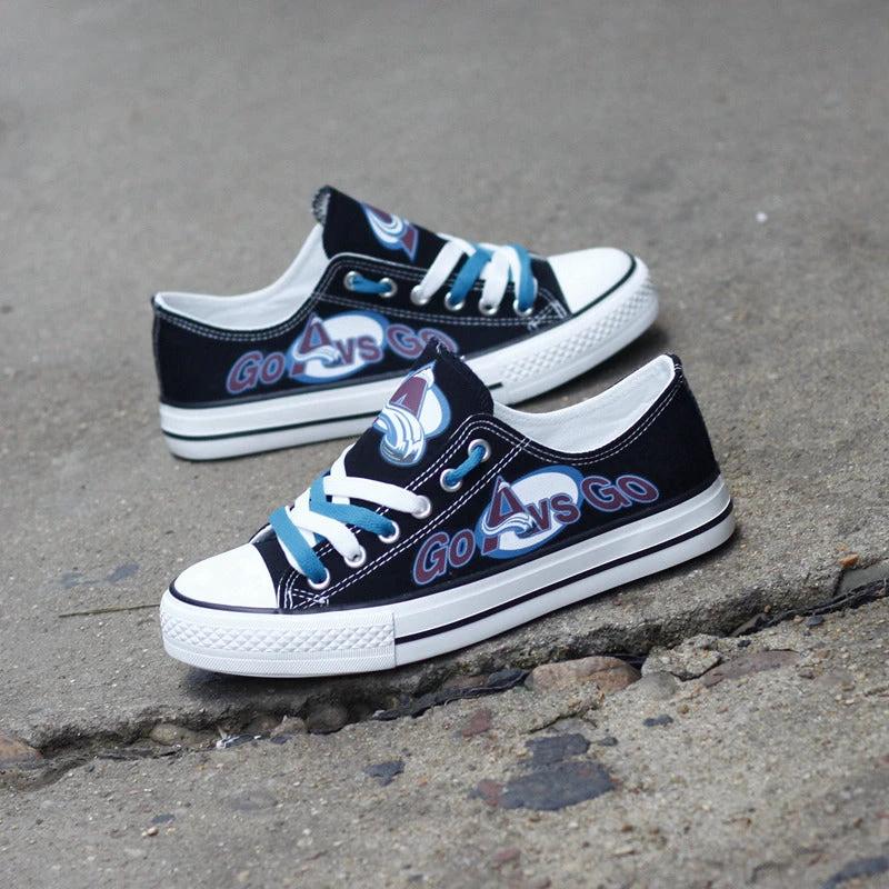 Colorado Avalanche Low Top Canvas Sport Sneakers Shoes For Men Women Fans by Crocs