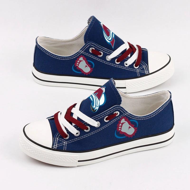 Colorado Avalanche Low Top Canvas Sport Sneakers Shoes For Men Women Fans by Crocs