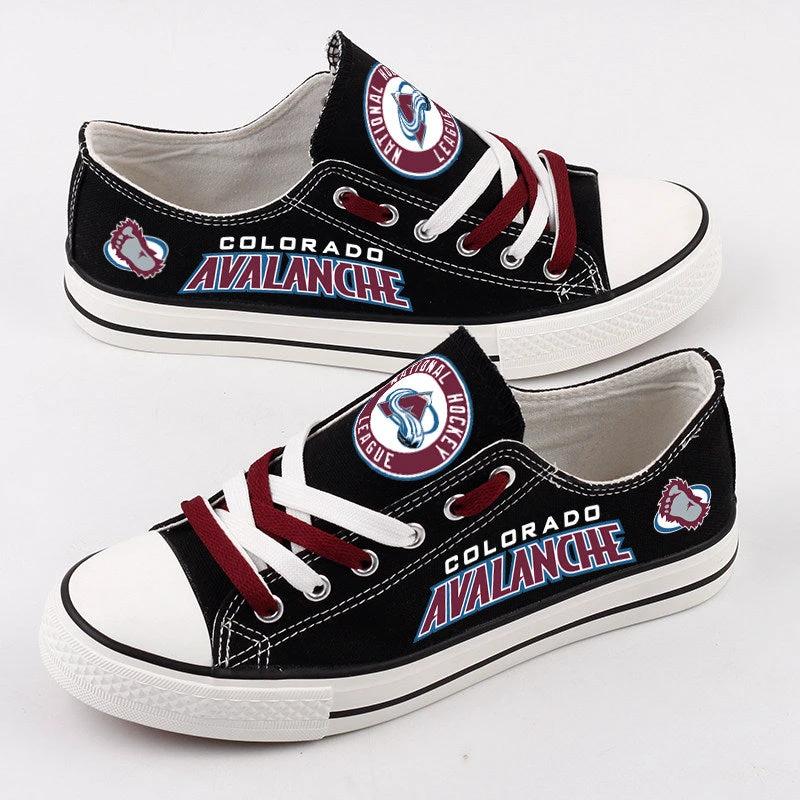 Colorado Avalanche Low Top Canvas Sport Sneakers Shoes For Men Women Fans by Crocs