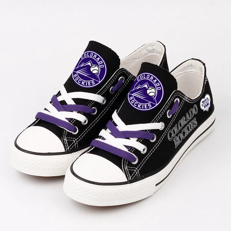 Colorado Rockies Limited Print Low Top Canvas Shoes Sport Sneakers For Men Women Fans by Crocs
