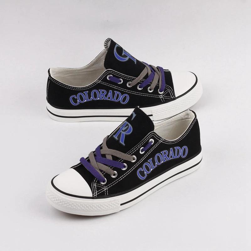 Colorado Rockies Limited Print Low Top Canvas Shoes Sport Sneakers For Men Women Fans by Crocs