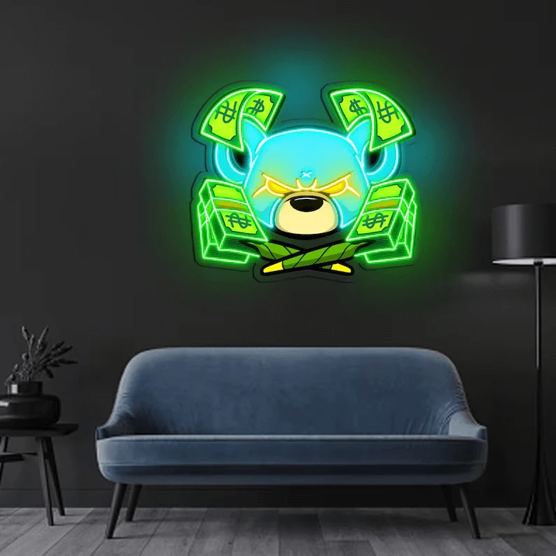 Colorful Cartoon Neon Sign Light Acrylic Artwork for Home Gameroom Decor by Neonchics Signs
