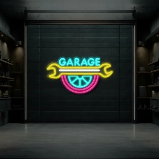 Colorful Garage Led Neon Sign for Man Cave Decor Space Decor Light by Neonchics
