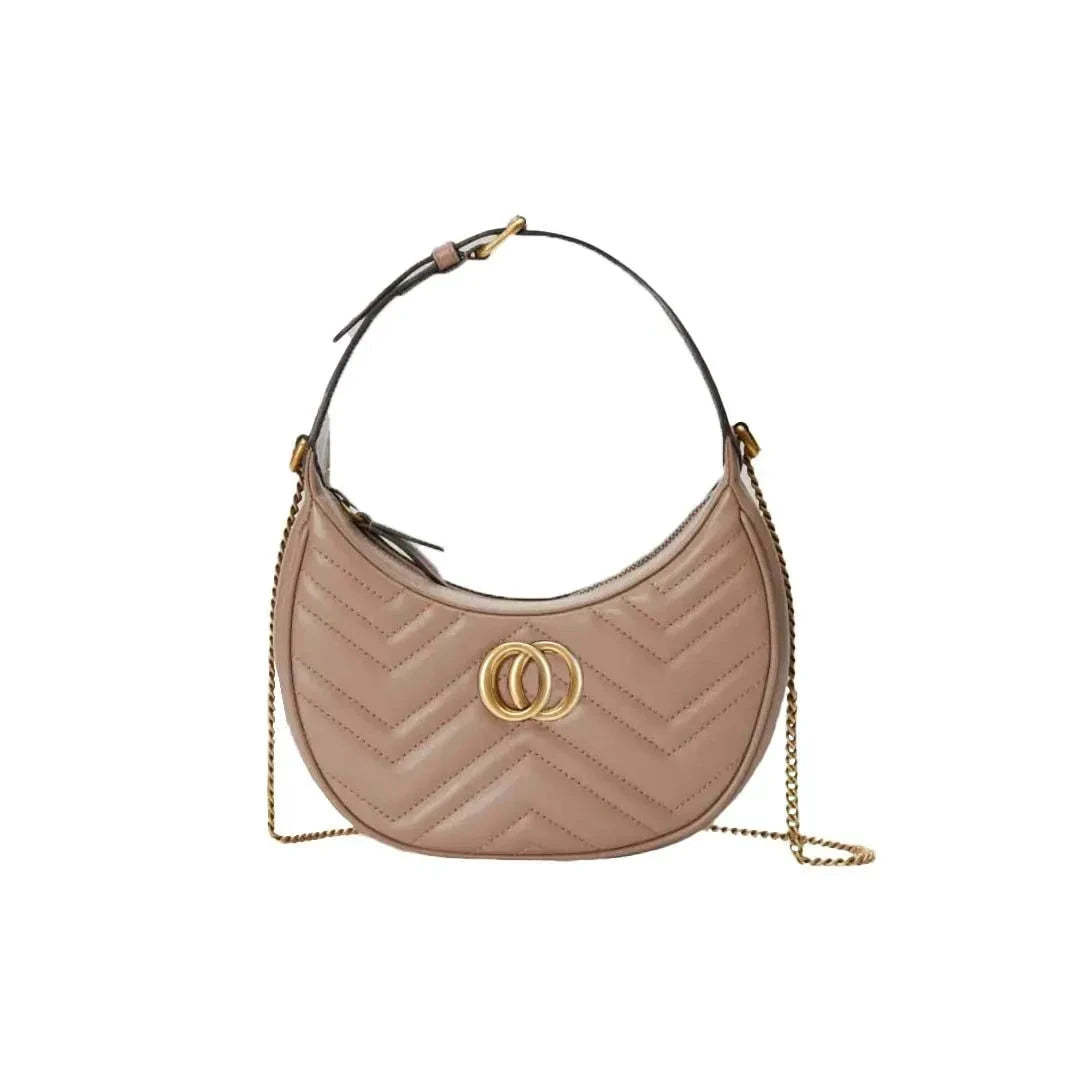Women’s Luxury Designer Bag Crescent Dumpling Leather Shoulder Purse by jinxuan_shoe