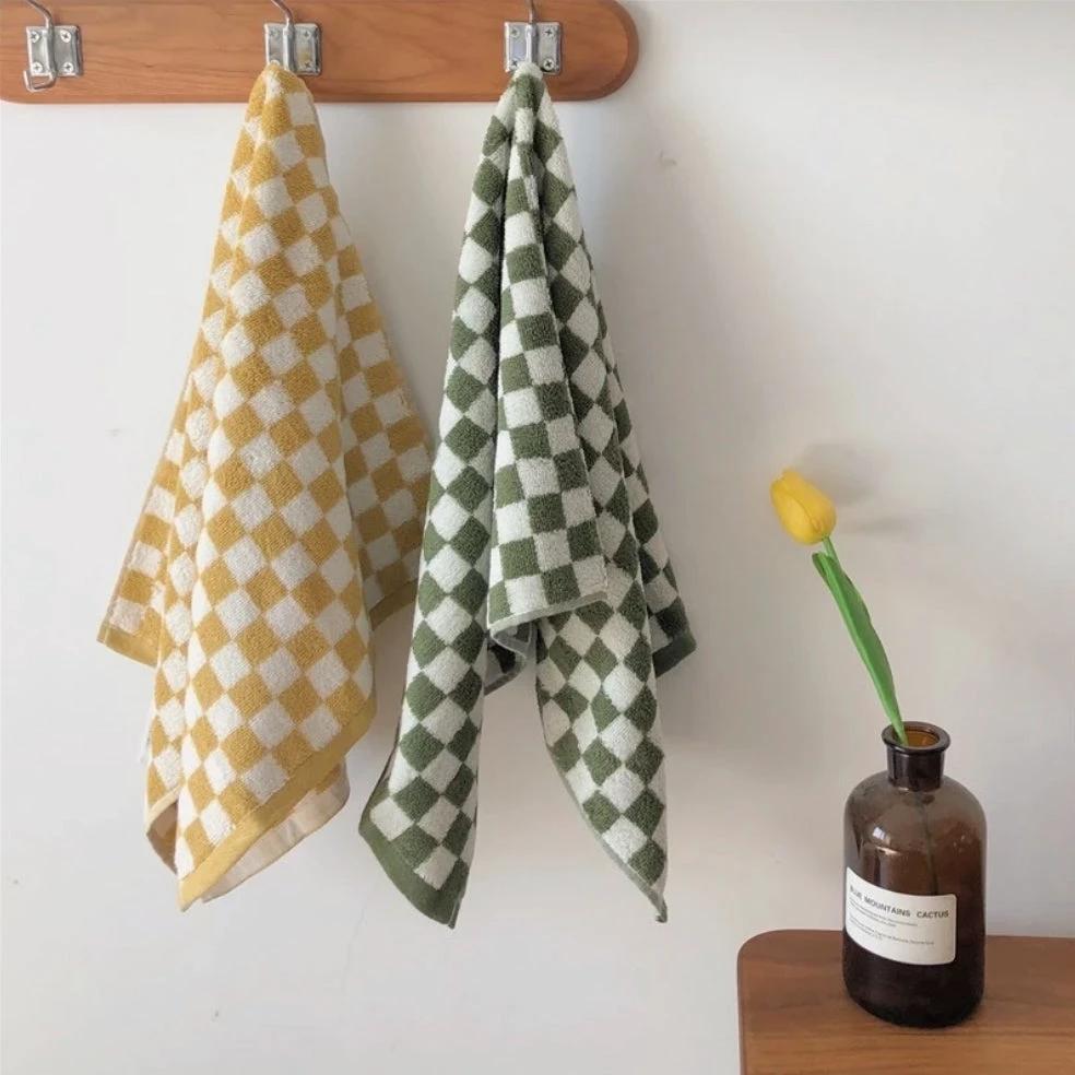 Colourful Checkerboard & Stripe Towels by Bowlift