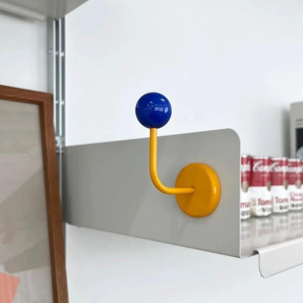 Colorful Magnetic Wooden Ball Hooks Home Storage by Casa & Beyond