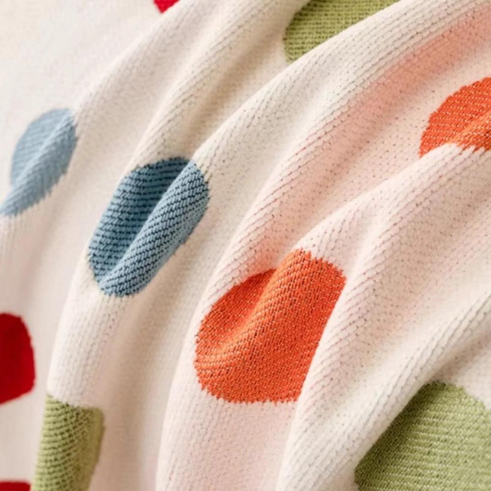 Colorful Polka Dot Sofa Cover by Casa & Beyond