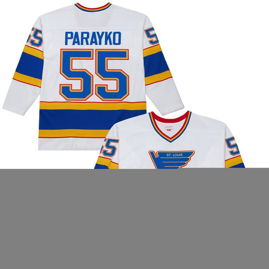 Colton Parayko Jersey #55 St. Louis Blues Throwback 1990-91 Power Play Stitched by Hockey David