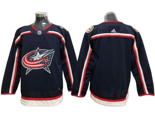 Columbus Blue Jackets Blank Navy Home Jersey by Hockey David