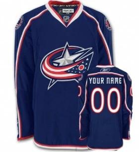 Columbus Blue Jackets Customized Blue Jersey by Hockey David