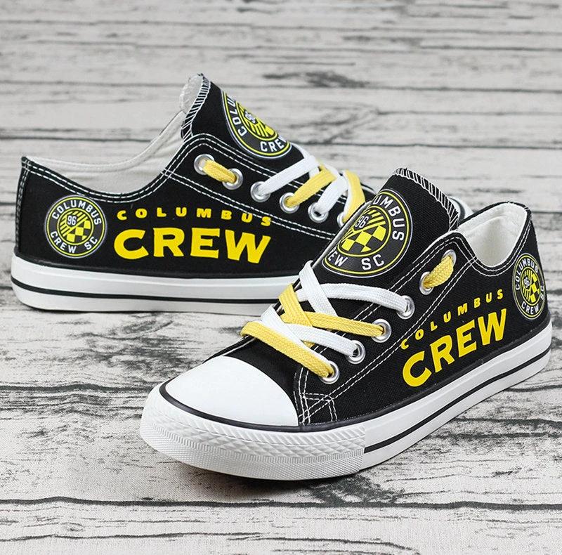 Columbus Crew SC Low Top Canvas Sport Sneakers Shoes For Men Women Fans by Crocs