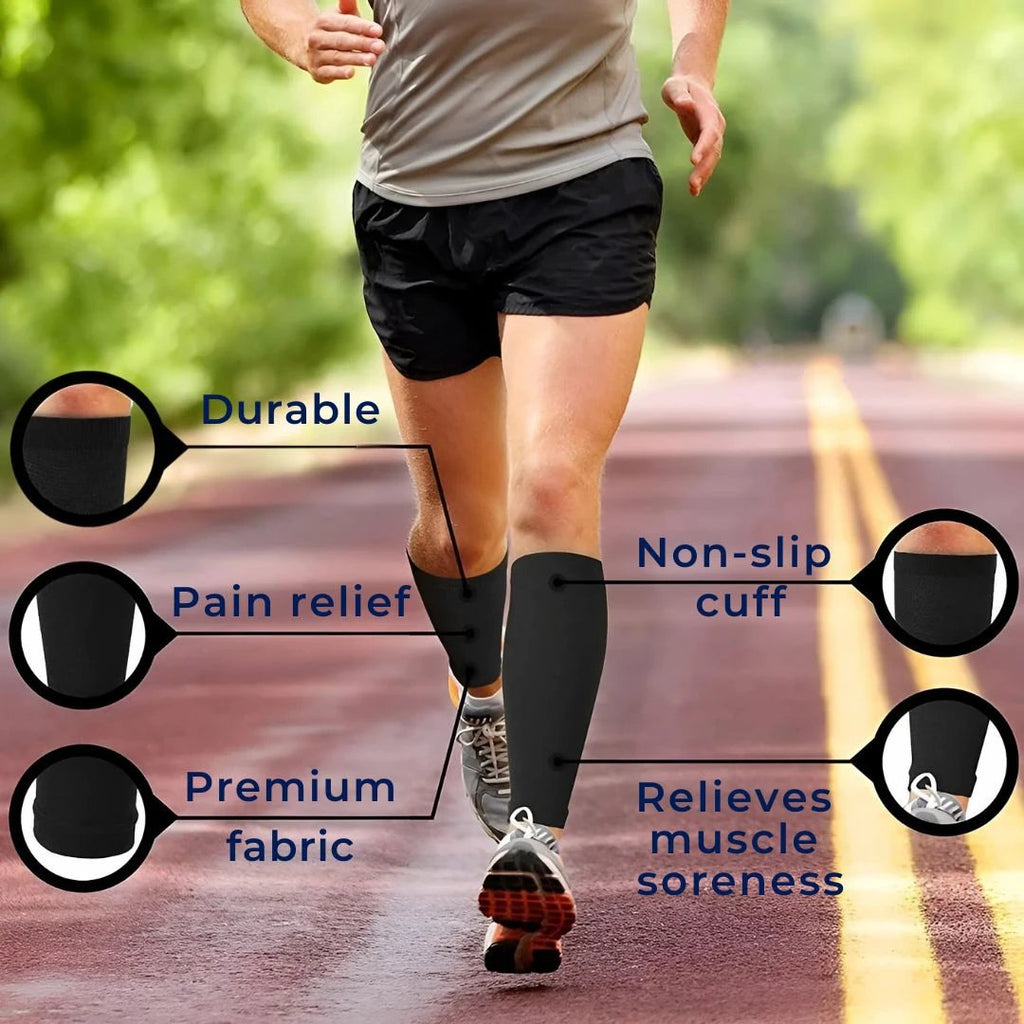 ComfortFlow Support Socks | Soft Highly Elastic Calf Compression - for Muscle Recovery and Circulation Enhancement Bowlift by Bowlift