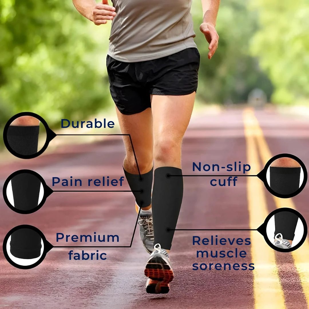 ComfortFlow Support Socks | Soft Highly Elastic Calf Compression - for Muscle Recovery and Circulation Enhancement Bowlift by Bowlift