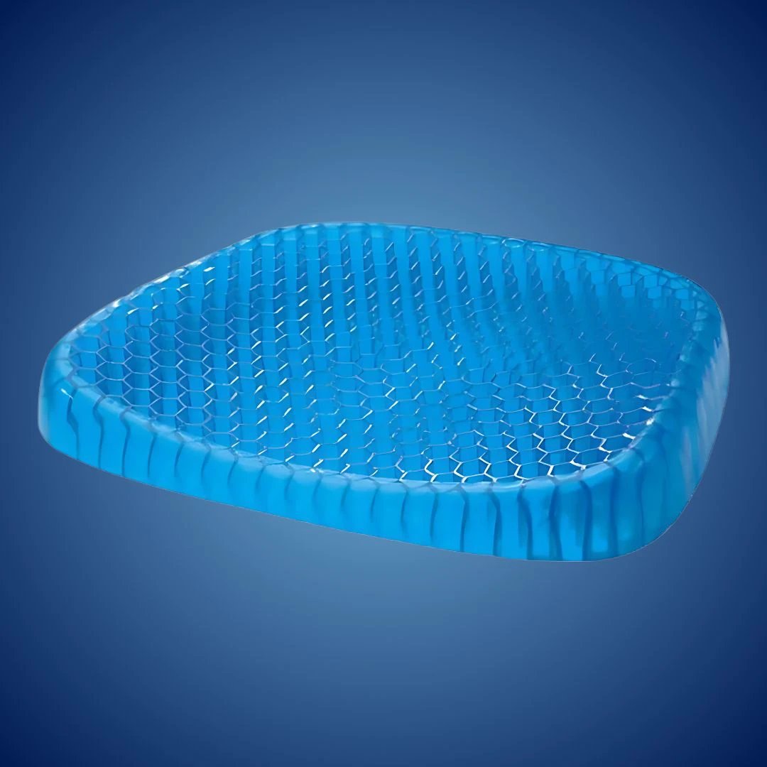 ComfortGel Orthopedic Gel Seat Cushion | Pressure Relief - Tailbone Pain - Lower Back Support - For Office Chair - Car - Wheelchair Use Bowlift by Bowlift