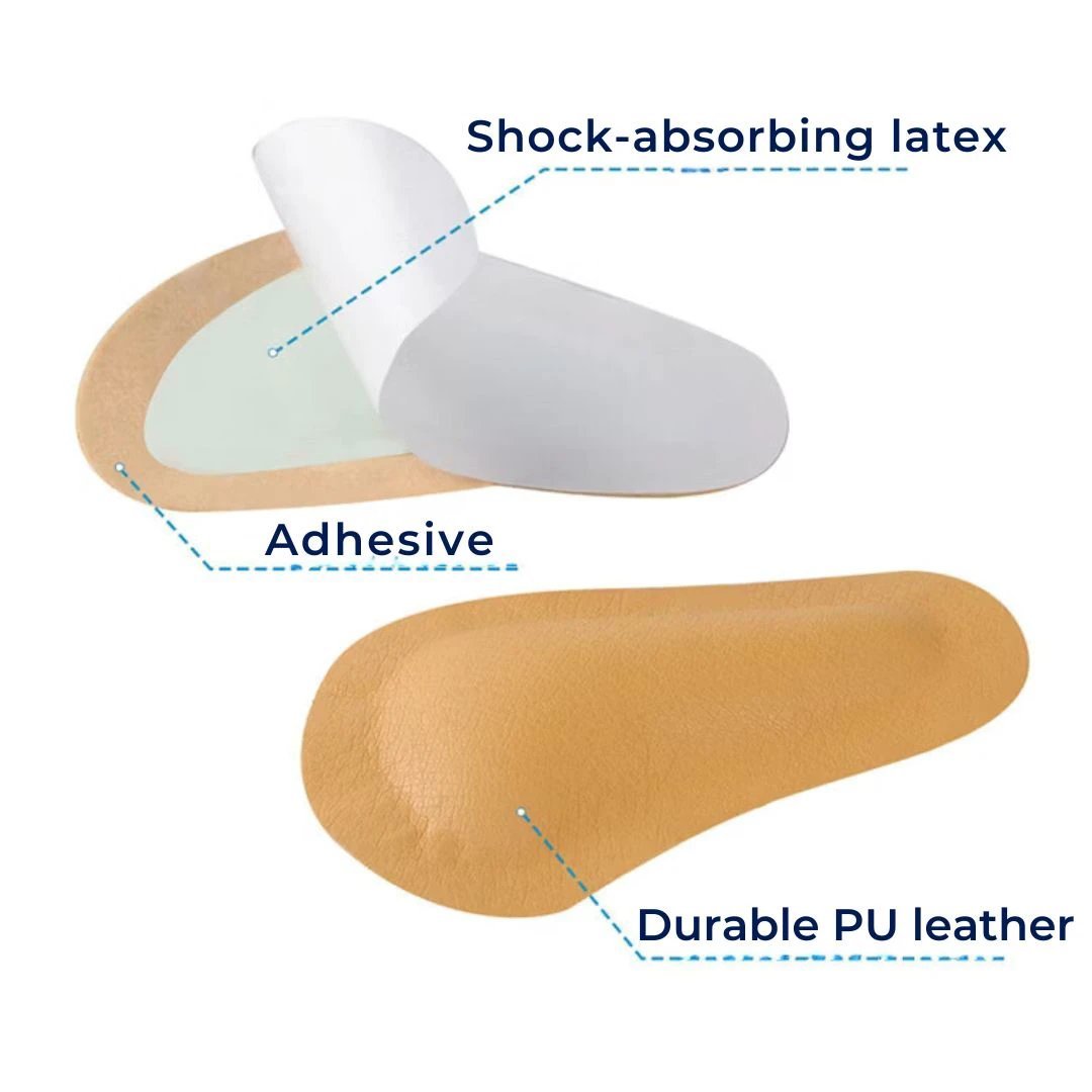 ComfortPad Front Foot Cushioning Relief | for Metatarsalgia Ball of Foot - Pain Shock Absorption - Daily Comfort for High Heels Bowlift by Bowlift