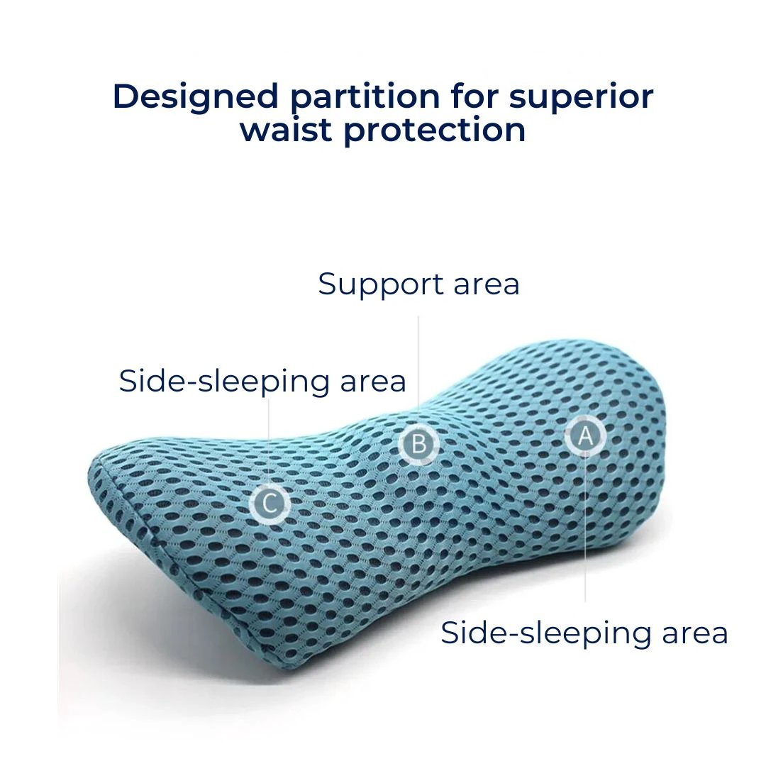 ComfortWave Lumbar Support Cushion | for Lower Back Pain Relief - Ergonomic Design for Office - Driving and Home Use Bowlift by Bowlift