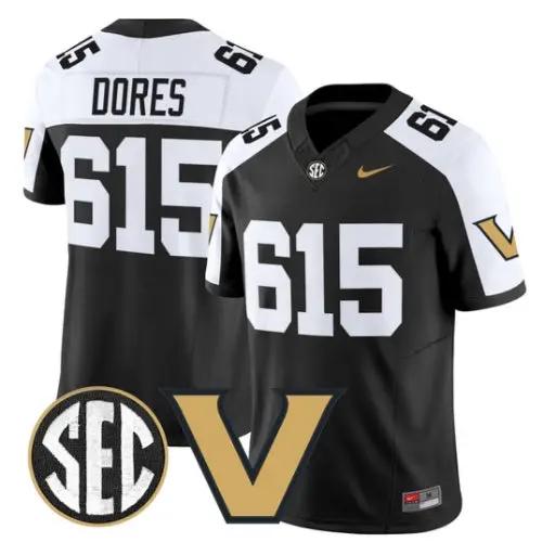 Commodores Jersey #615 Vanderbilt Commodores 2026 Vapor V2 - Stitched by My Store NCAA Football Jerseys