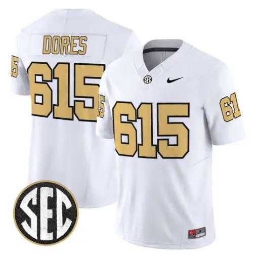 Commodores Jersey #615 Vanderbilt Commodores 2026 Vapor V2 - Stitched by My Store NCAA Football Jerseys