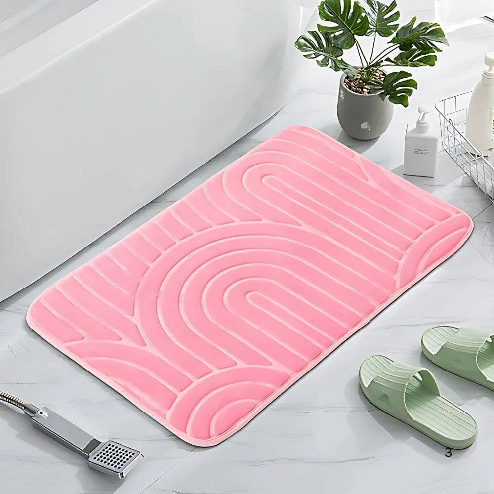 Concentric Arches Cashmere Bath Mat by Casa & Beyond