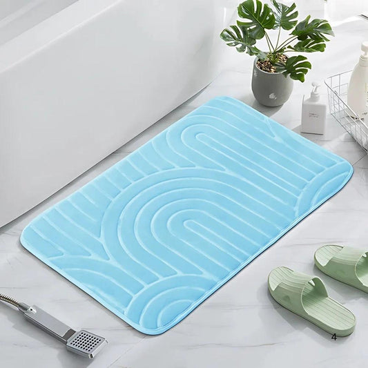 Concentric Arches Cashmere Bath Mat by Casa & Beyond