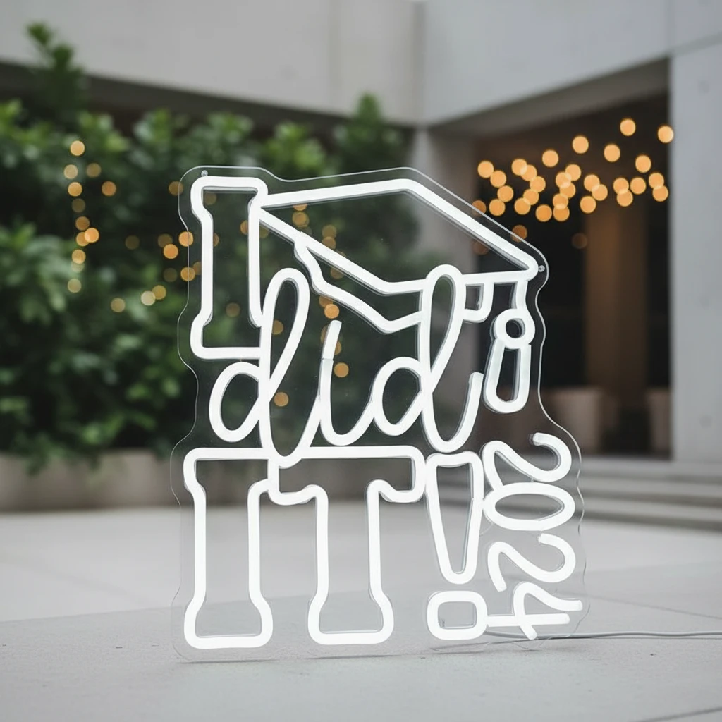 Congrats Grad Neon Sign I Did It 2025 Neon Lights by Neonchics