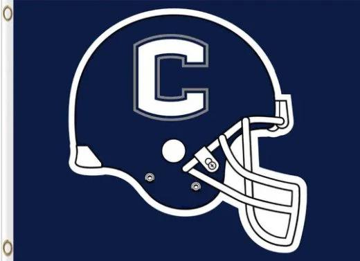 Connecticut Huskies Hand Blue Helmet Flag 3X5ft Banner Polyester with 2 Brass Grommets by flagsjustdoit