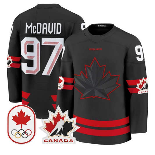 Connor McDavid Jersey #97 Canada Olympic 2026 Premium Hockey All Stitched by Hockey David