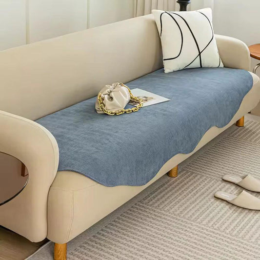 All-Season Plain Contour Fit Sofa Cover by Casa & Beyond