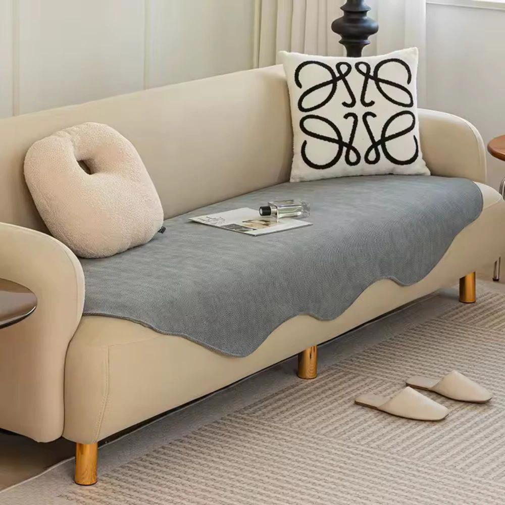 All-Season Plain Contour Fit Sofa Cover by Casa & Beyond