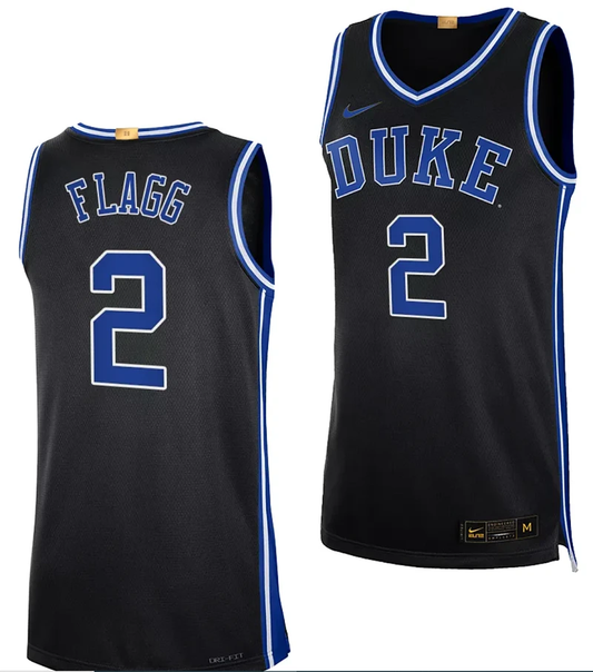 Cooper Flagg Jersey #2 Duke Blue Devils College Basketball Black by My store basketball