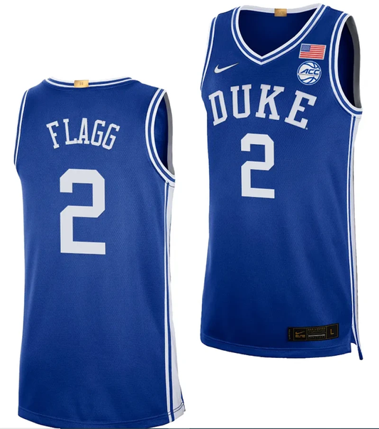 Cooper Flagg Jersey #2 Duke Blue Devils College Basketball Royal by My store basketball