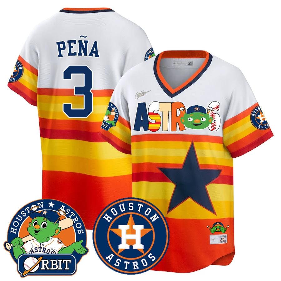 Houston Astros Orbit Vapor Premier Jersey - All Stitched by Houston Astros