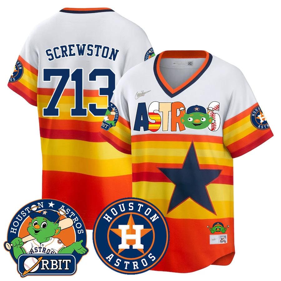Houston Astros Orbit Vapor Premier Jersey - All Stitched by Houston Astros