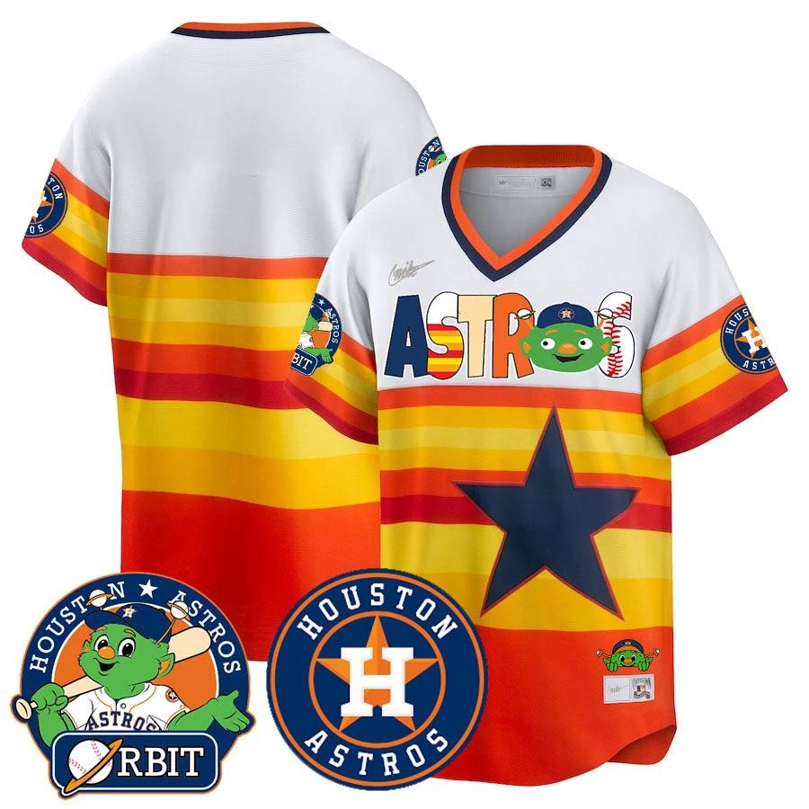 Houston Astros Orbit Vapor Premier Jersey - All Stitched by Houston Astros