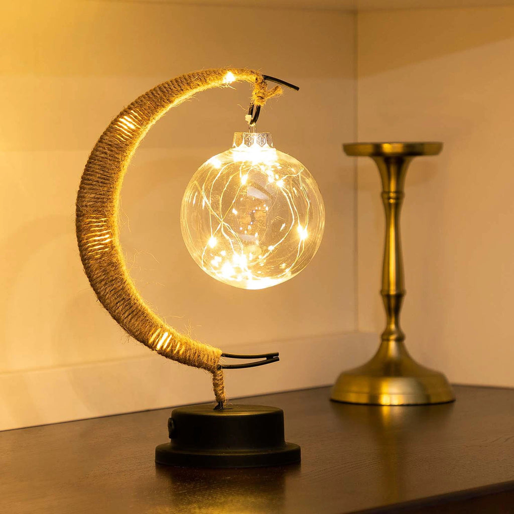 LED Lunar Lamp - Enchanted Moon Night Light for Bedroom, Nursery & Home Decor by BowLift