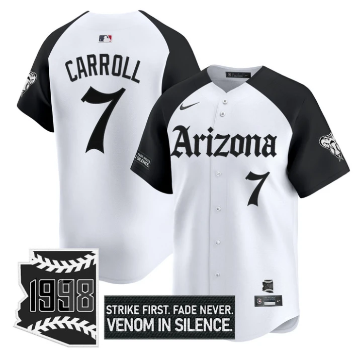 Corbin Carroll Jersey #7 Arizona Diamondbacks Gothic Desert Fang Edition by My Store