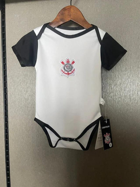 Corinthians 2025-26 Little Team Pride Soccer Baby Bodysuit – White by Soccer Jersey