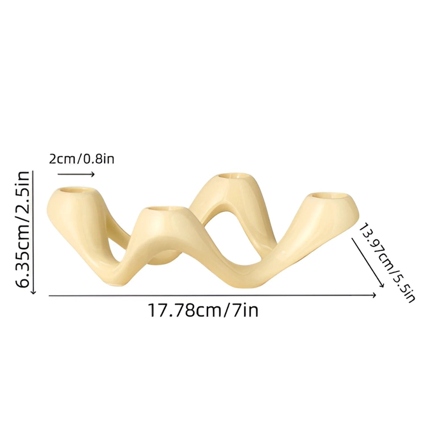 Cosmic Ripple Candle Holder by Casa & Beyond