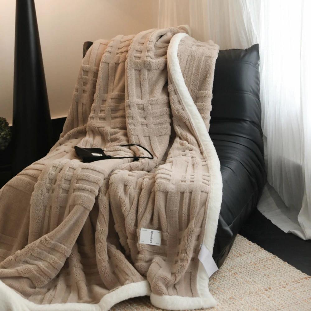 Cosmo Fluffy Winter Three-Dimensional Warm Blanket by Casa & Beyond