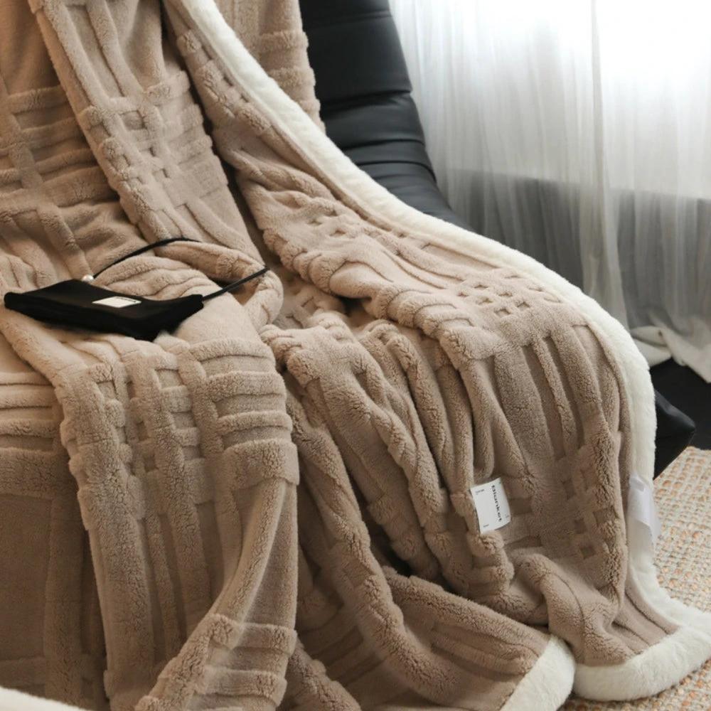 Cosmo Fluffy Winter Three-Dimensional Warm Blanket by Casa & Beyond