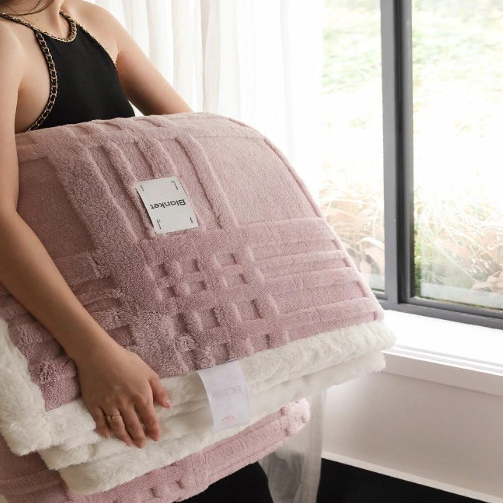 Cosmo Fluffy Winter Three-Dimensional Warm Blanket by Casa & Beyond