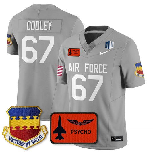 Costen Cooley Jersey #67 Air Force 2025 Honor F-16 Stitched by My Store NCAA Football Jerseys