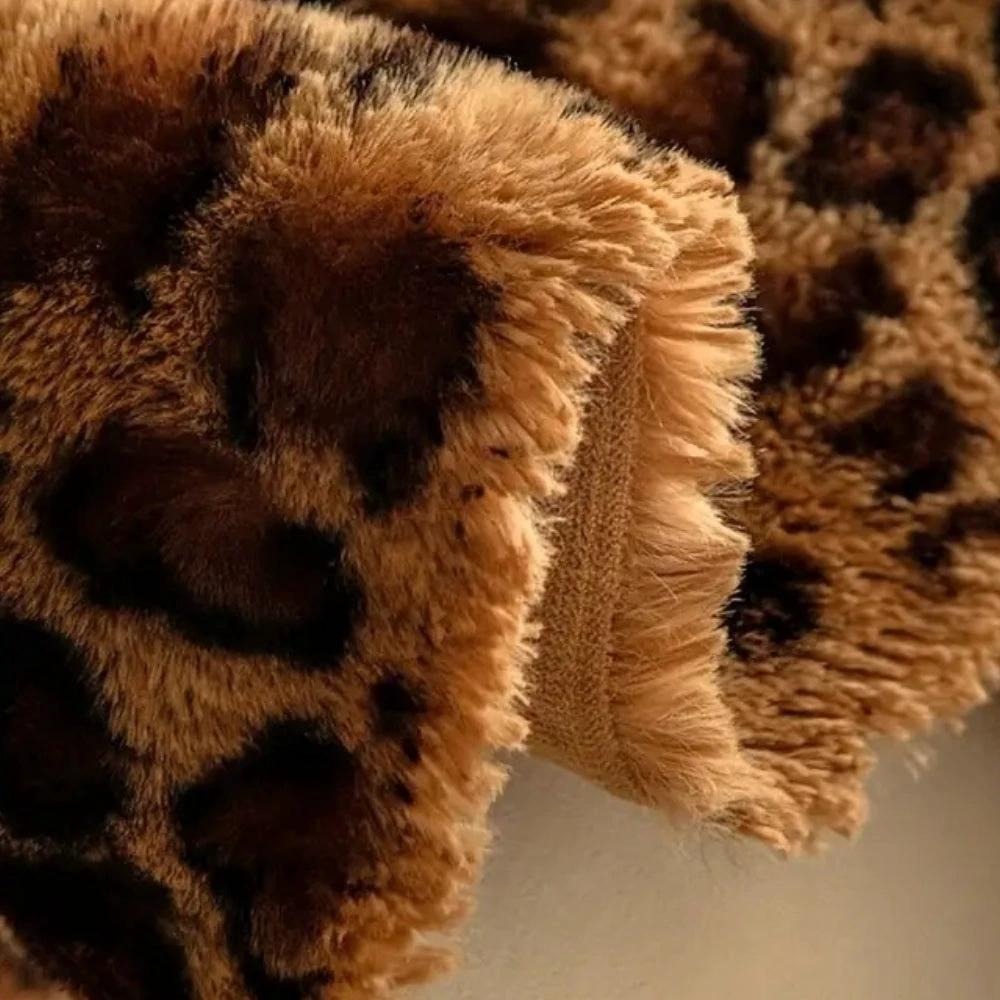 Cozy Leopard Print Sofa Cover by Casa & Beyond