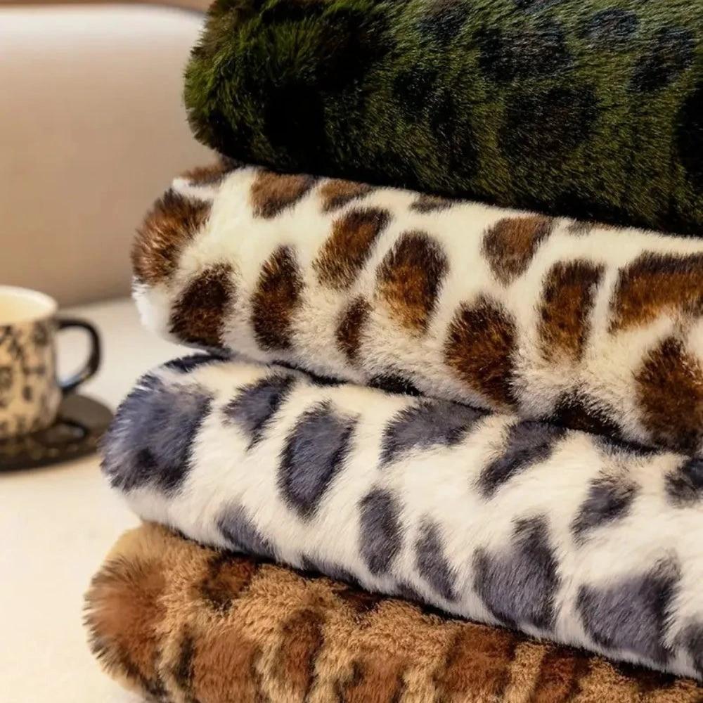Cozy Leopard Print Sofa Cover by Casa & Beyond