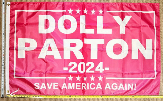Country Music Flag Dolly Parton Save America Beer Sign Poster 3x5' by flagsjustdoit