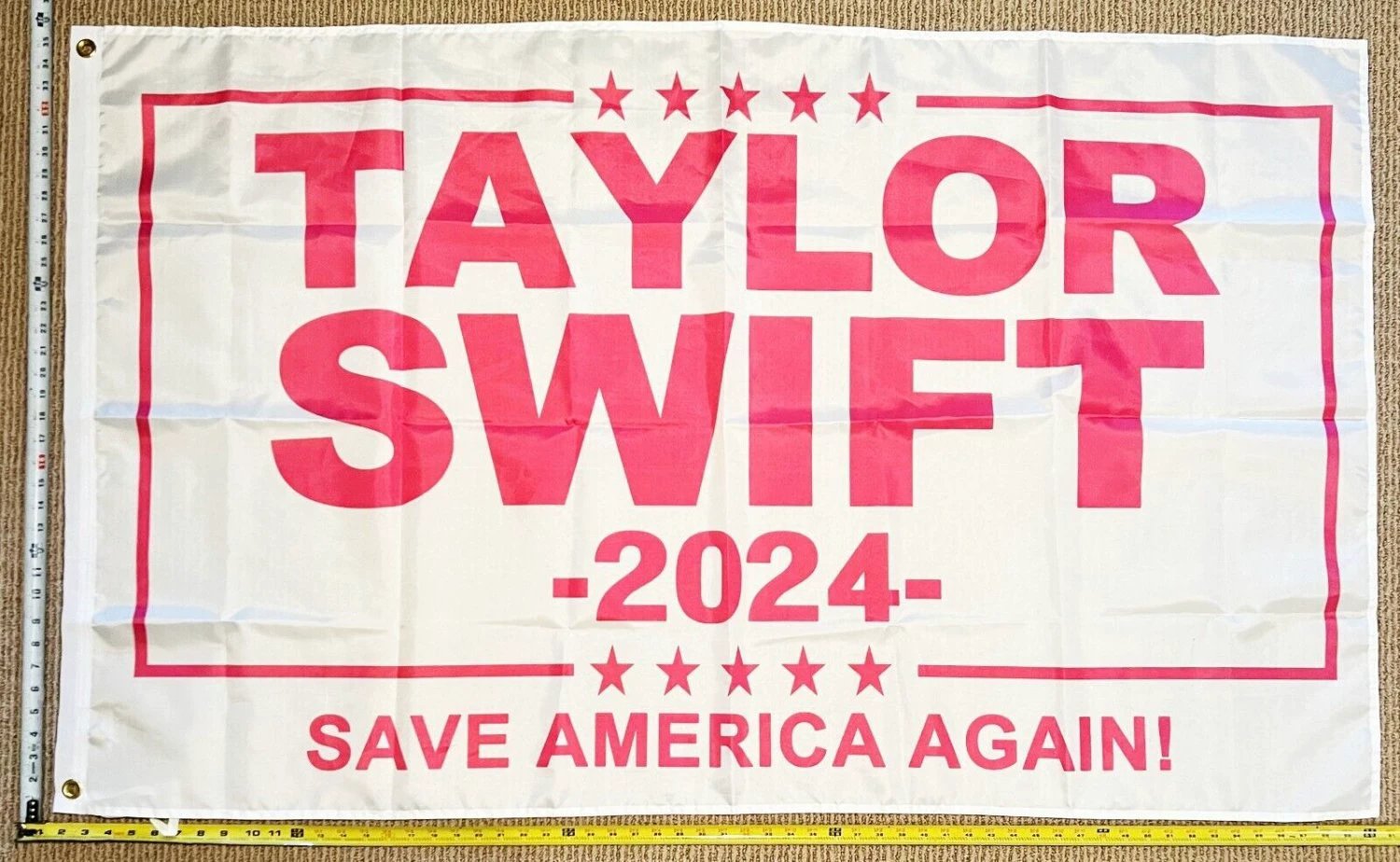Country Music Flag Taylor Swift 2024 White Combs America Beer Sign 3x5ft by flagsjustdoit